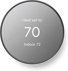 Google Nest Thermostat - Smart Thermostat for Home - Programmable Wifi Thermostat - Charcoal - B08HRPDBFF