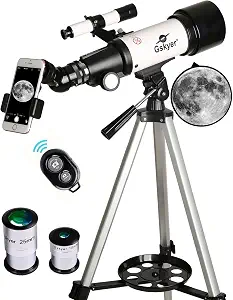 Gskyer Telescope, 70mm Aperture 400mm AZ Mount Astronomical Refracting Telescope for Kids Beginners - Travel - B081RJ8DW1
