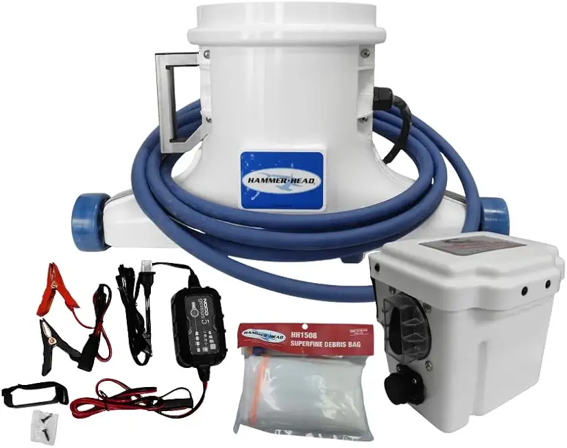 Hammerhead Remora XR1600 Portable Pool Vacuum | Cordless Commercial Pool Cleaner with 21" Head, 25ft - B0FWTBF9TR