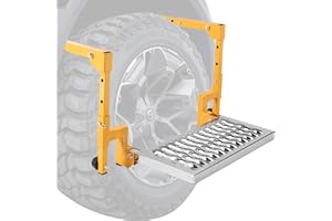 Heavy Duty Folding Tire Step for Truck, Upgraded Adjustable Tire Step | Adjustable Folding Heavy - B0GY4JQWDY