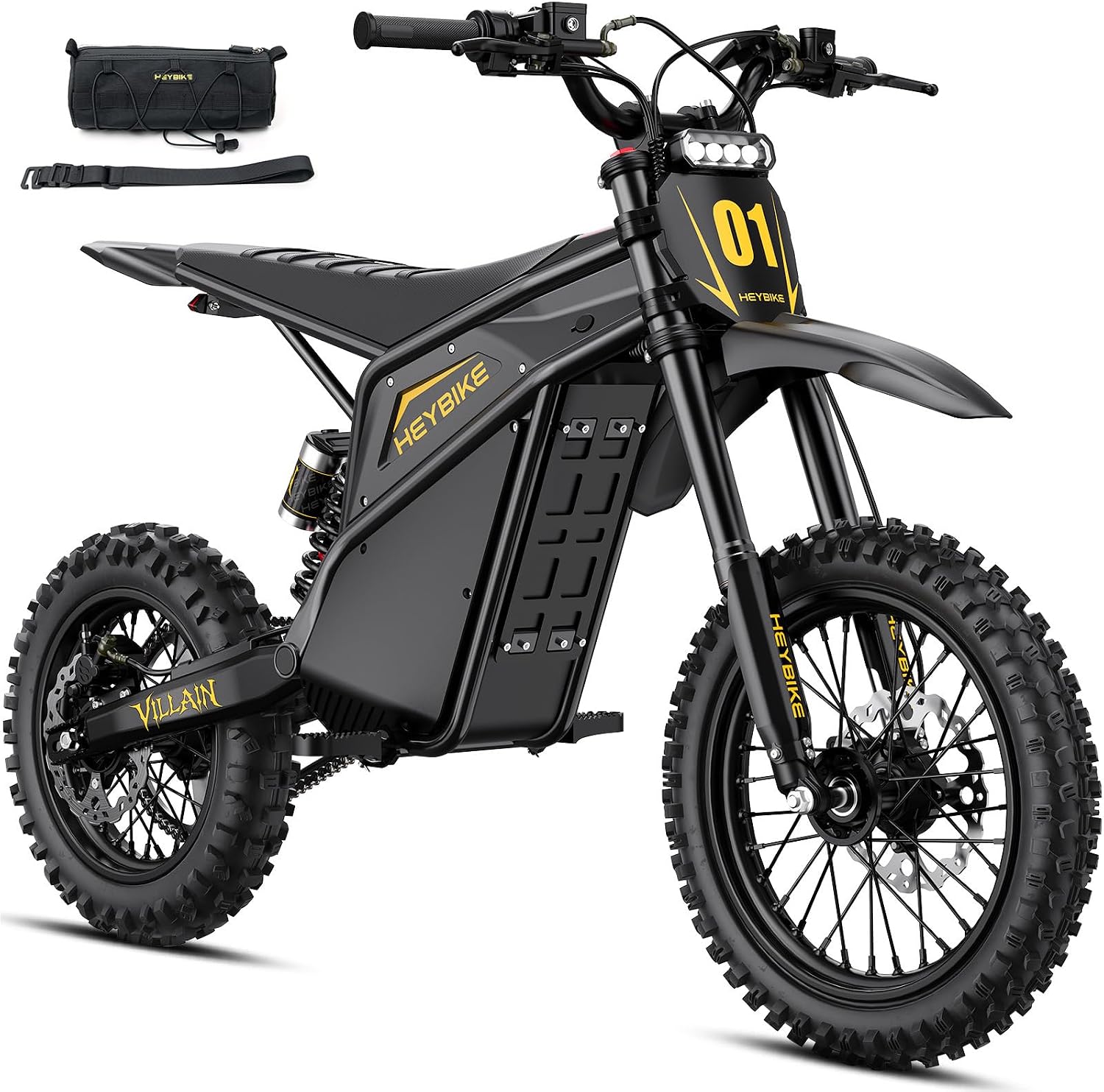Heybike Villain Electric Dirt Bike, 4160W E Dirt Bike with - B0GT6VHKMV
