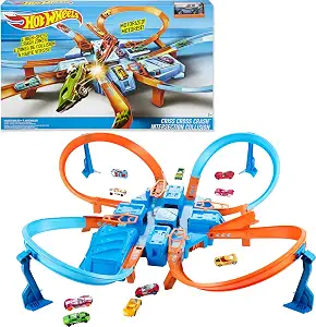 Hot Wheels Criss-Cross Crash Track​​​​ Set & Car - B01ARGC5F4