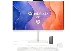 HP 24“ OmniStudio All-in-One Desktop Computer, 16GB DDR5 RAM, 640GB Storage | 512GB External and - B0HFGLYMQP