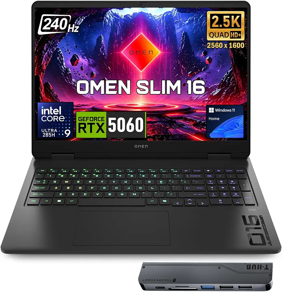 HP OMEN 16 Slim RTX 5060 Intel Ultra 9-285H 64GB DDR5 2TB Gaming Laptop - B0HJC3WKGQ