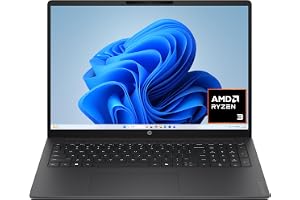 HP OmniBook 3 16 inch Laptop PC, 2K Touchscreen, AMD Ryzen 3 30, 8 GB - B0GQB1C381