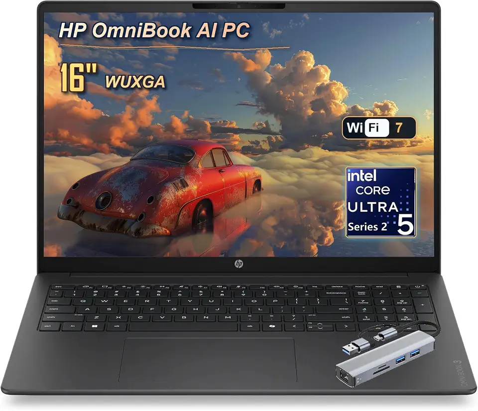 HP Pavilion 16" Touchscreen Business Laptop, Intel 12-Core Ultra 5 225U | 8GB DDR5, 512GB - B0HJ7H4CDY