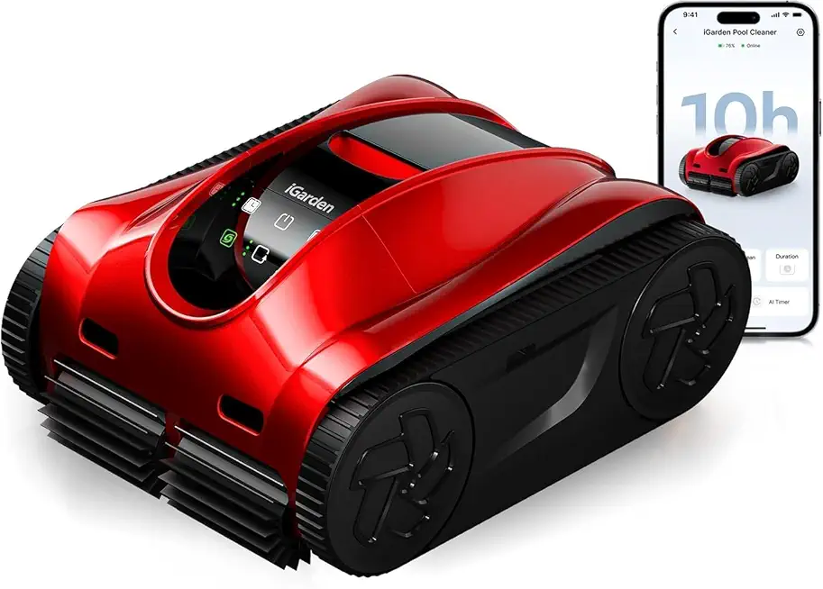 iGarden K Pro Series Robotic Pool Robot, 10H Runtime, up to 10,333 sq.ft. | 6604 - B0H6MWQ8DF