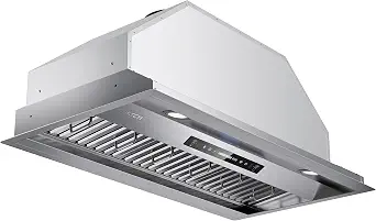 IKTCH 36 inch Built-in/Insert Range Hood 900 CFM, Ducted/Ductless Convertible Duct, Stainless Steel Kitchen Vent - B081ZTND4J