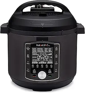 Instant Pot Pro 8 Qt 10-in-1 Electric Pressure Cooker, Black - B08PPZWNCV