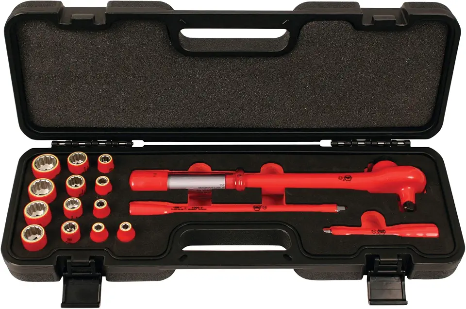 Insulated 3/8" Dr. Torque MM Socket Set - B073WLZB9J