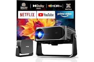 iSinbox Smart Outdoor Projector,Built-in Apps,180° Gimbal,Dolby Audio | 4K input, AI auto focus, 6D keystone, - B0H9M48QL1