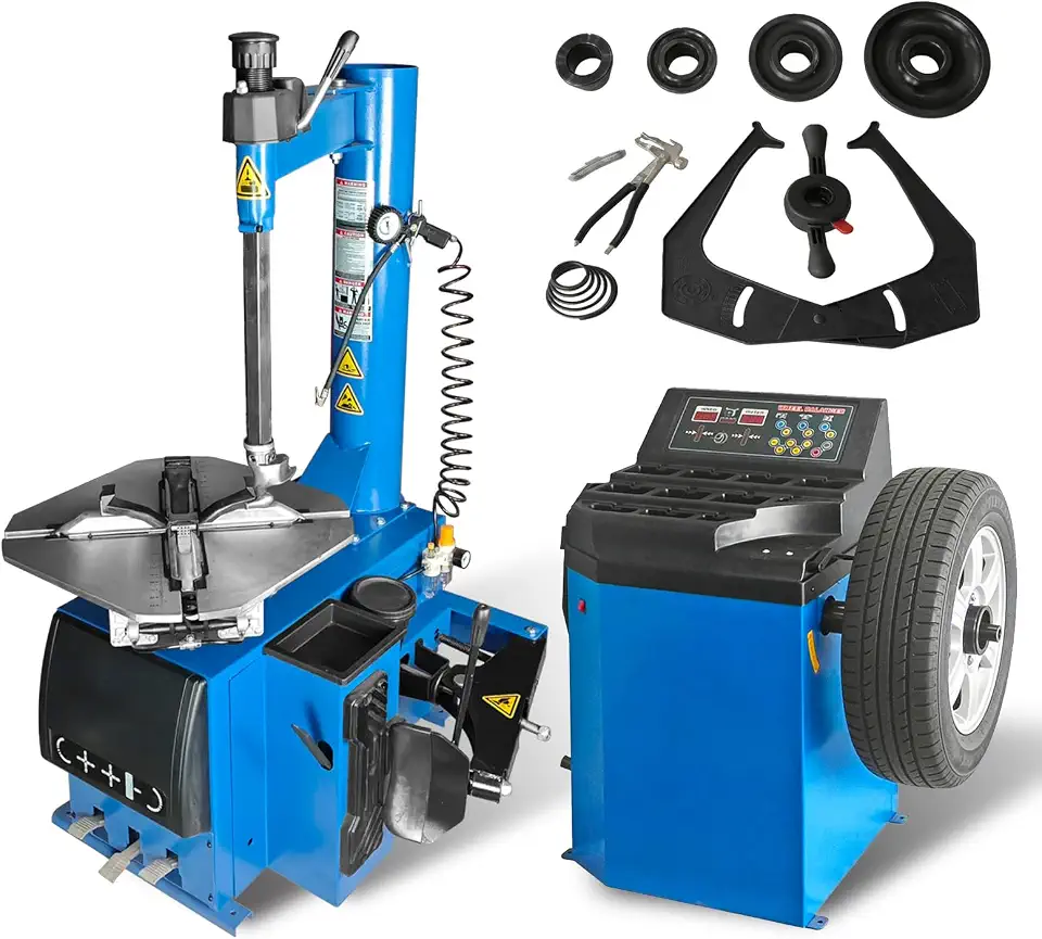 Jack Boss Tire Machine and Balancer Combo, 2.0 HP 3 Pedals Tire Changer Machine Wheel - B0FKGRVS1M