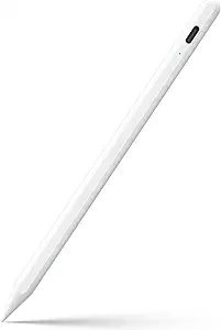 JAMJAKE Stylus Pen for iPad 6-11th Gen 2X Fast Charge, Palm Rejection-White - B0831BF1FH