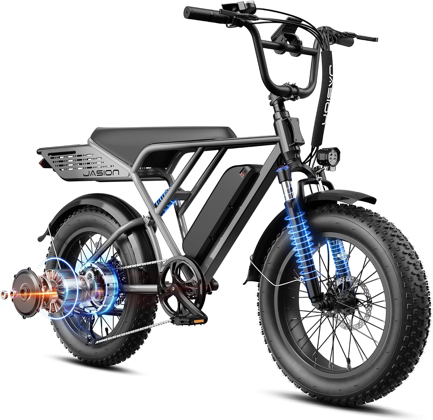 Jasion RetroVolt&Pro Electric Bike for Adults, 2000W/3000W Peak - 30/38MPH - B0GMQJQN5S