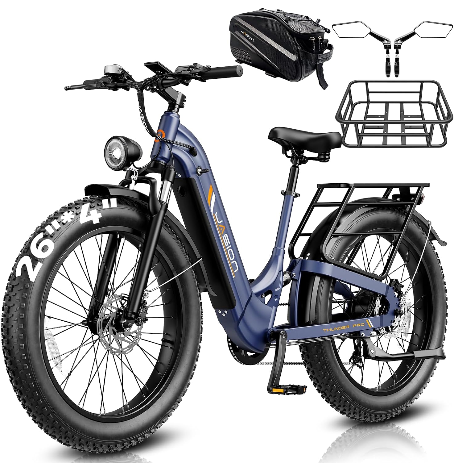 Jasion Thunder PRO/ST Electric Bike,2000W Peak Ebikes for Adults,26''Fat Tire - B0GQLFDK44