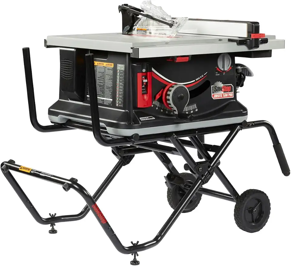 Jobsite Saw PRO with Mobile Cart Assembly - 15A 120V 60Hz | 120V 60 Hz, - B0FFNFXP1X