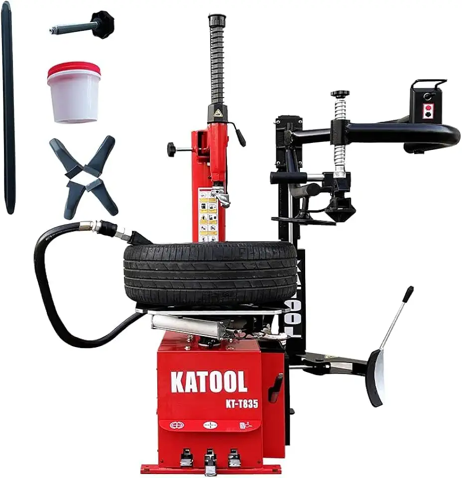KATOOL 2.0HP Tire Changer Machine with Bead Blaster Turn Table 28" Iutside Clamp Rim:14" to - B0GR3NGXHR