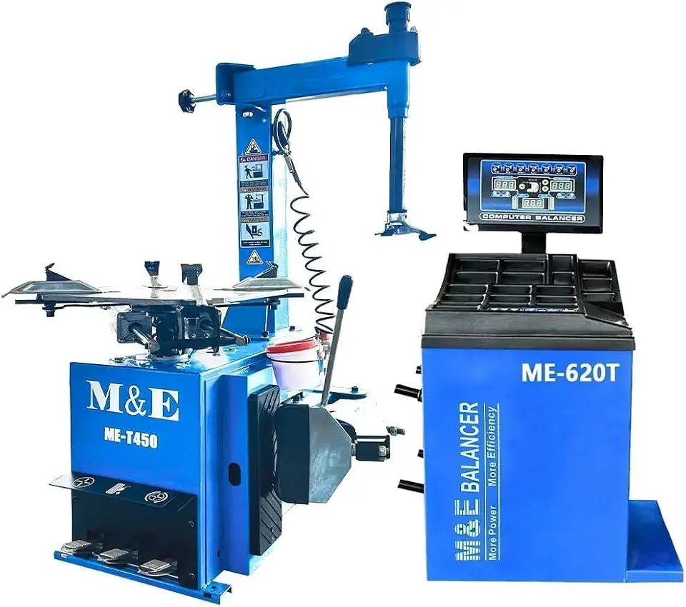 KATOOL ME-T450+B620 Tire Changer and Wheel Balancer Combo Professional Garage Equipment for Tire Repair & - B0G8GXN7T9