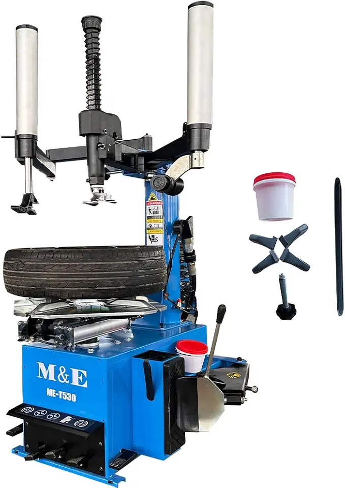 KATOOL ME Tire Machine with Double Assist Arm and Bead Blaster Tire Changer Machine for - B0G3P3D6Y9