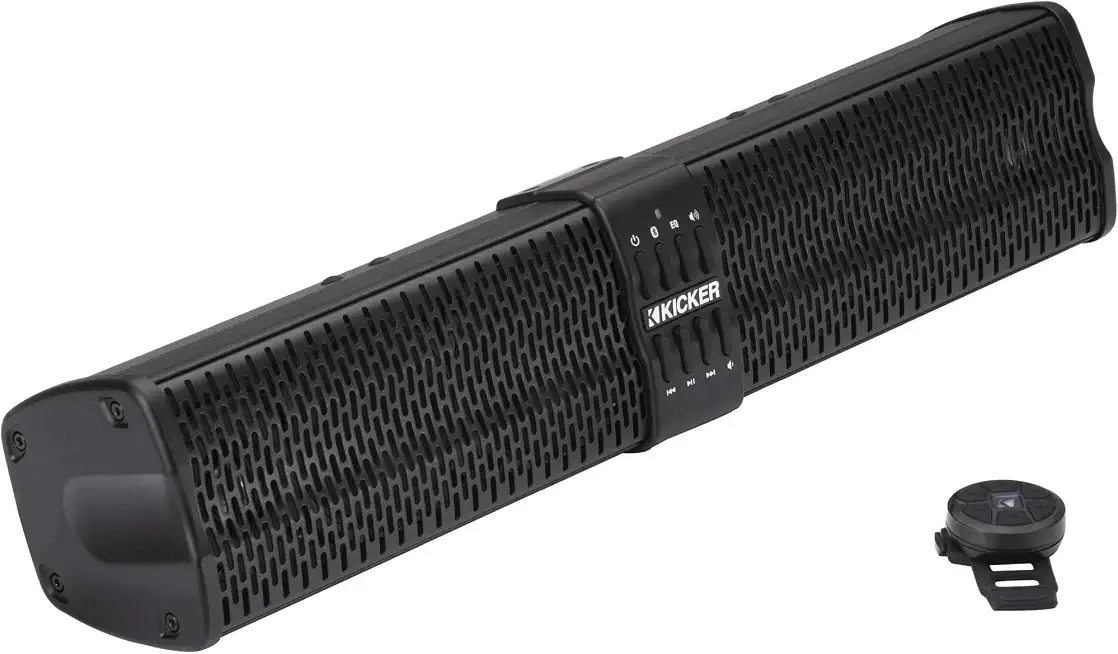 Kicker 47KPB1 PowerBar KPB1 20-inch Bluetooth Powered UTV Soundbar, Black Weather-Proof Enclosure - B09D8Q49ZW
