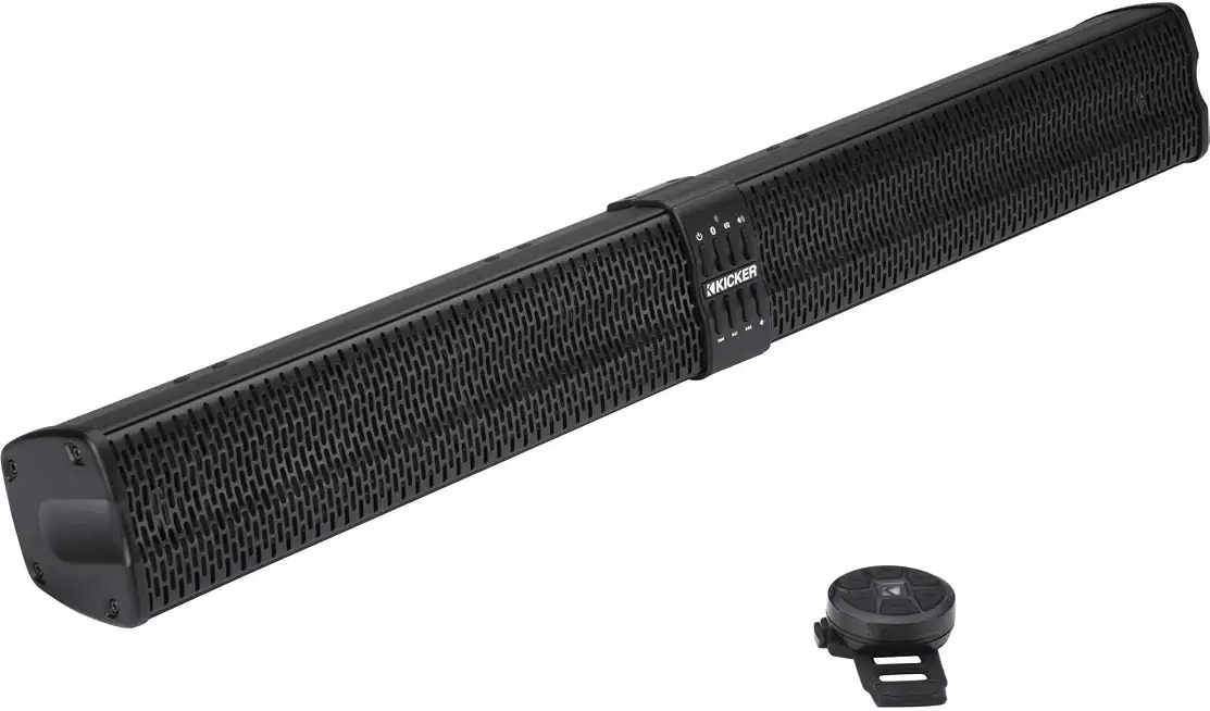 Kicker 47KPB2 PowerBar KPB2 34-inch Bluetooth Powered UTV Soundbar, Black Weather-Proof Enclosure - B09DYW5VY1