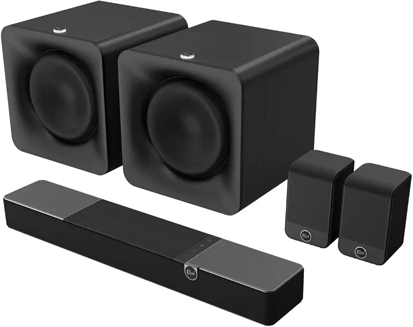Klipsch FLEXUS-100-SOUNDBAR 2.1 Sound System Soundbar with 2 Klipsch FLEXUS-10-SUB 10" Driver Quick Wireless Connect - B0CZPQNM17