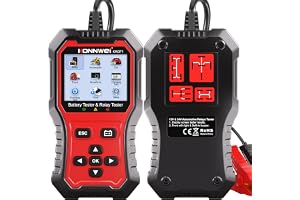 KONNWEI KW371 6V/12V/24V Battery Tester & 4/5Pin Relay Tester 2 in 1 | battery tester - B0GWQN5NS2
