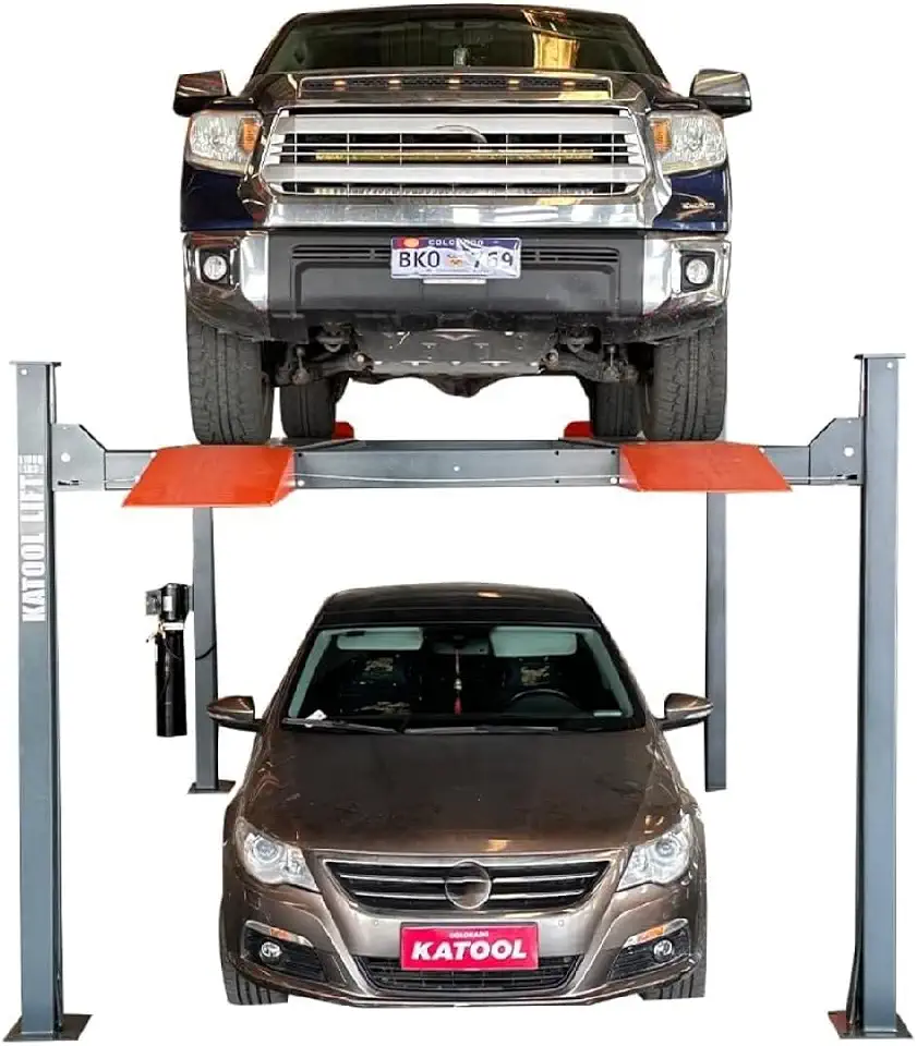 KT-4H110 11,000 Lbs 3.0HP 110V 4 Post Car Lift Heavy Duty Four Post Parking Storage - B0FNCXNQJR