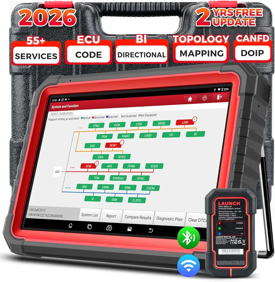 LAUNCH X431 PRO3S+ V5.0, All-in-One Bidirectional Scan Tool w/Topology Map | 2026 HD Trucks Scanner, - B0DPFD4JV1