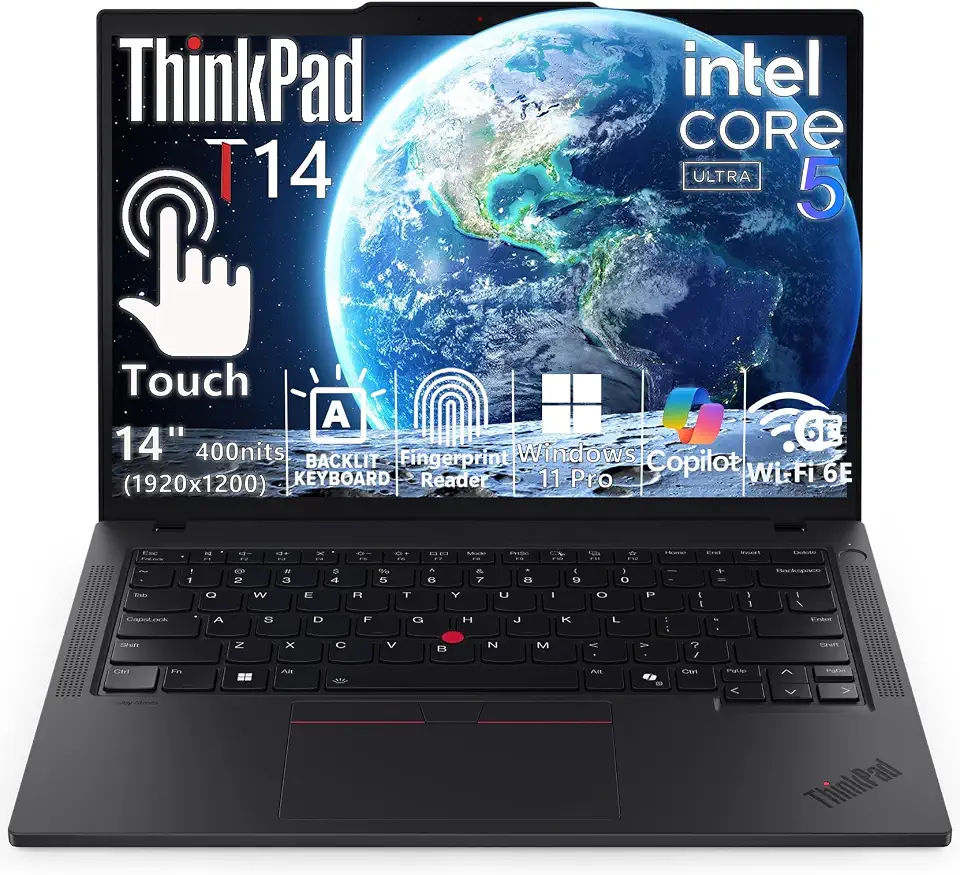 Lenovo ThinkPad T14 Gen 6, Ultra 5 225U, 14" Touchscreen FHD+ Display - B0HFR4C9X8