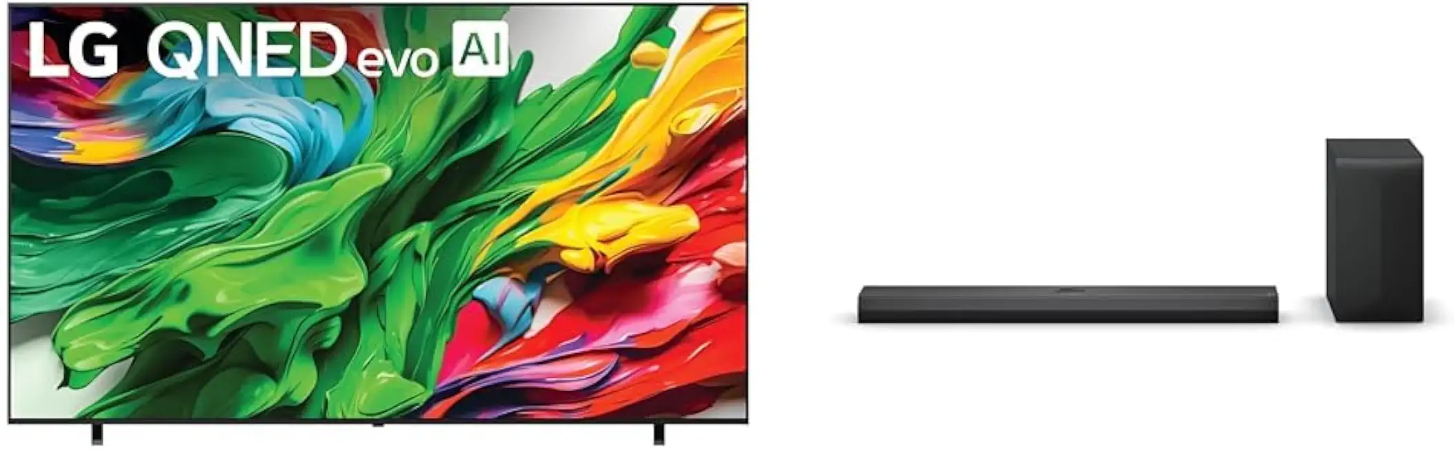 LG 100-Inch 2025 QNED 4K TV and S70TY 3.1.1-Channel Soundbar, Dolby Atmos, Wow Orchestra, Rear - B0F2SKK86P