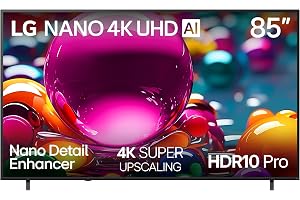 LG 85-Inch Class Nano AI 4K NU85 Series Smart TV w/Sound Pro, HDR10, Super Upscaling, - B0GTX3J6NS