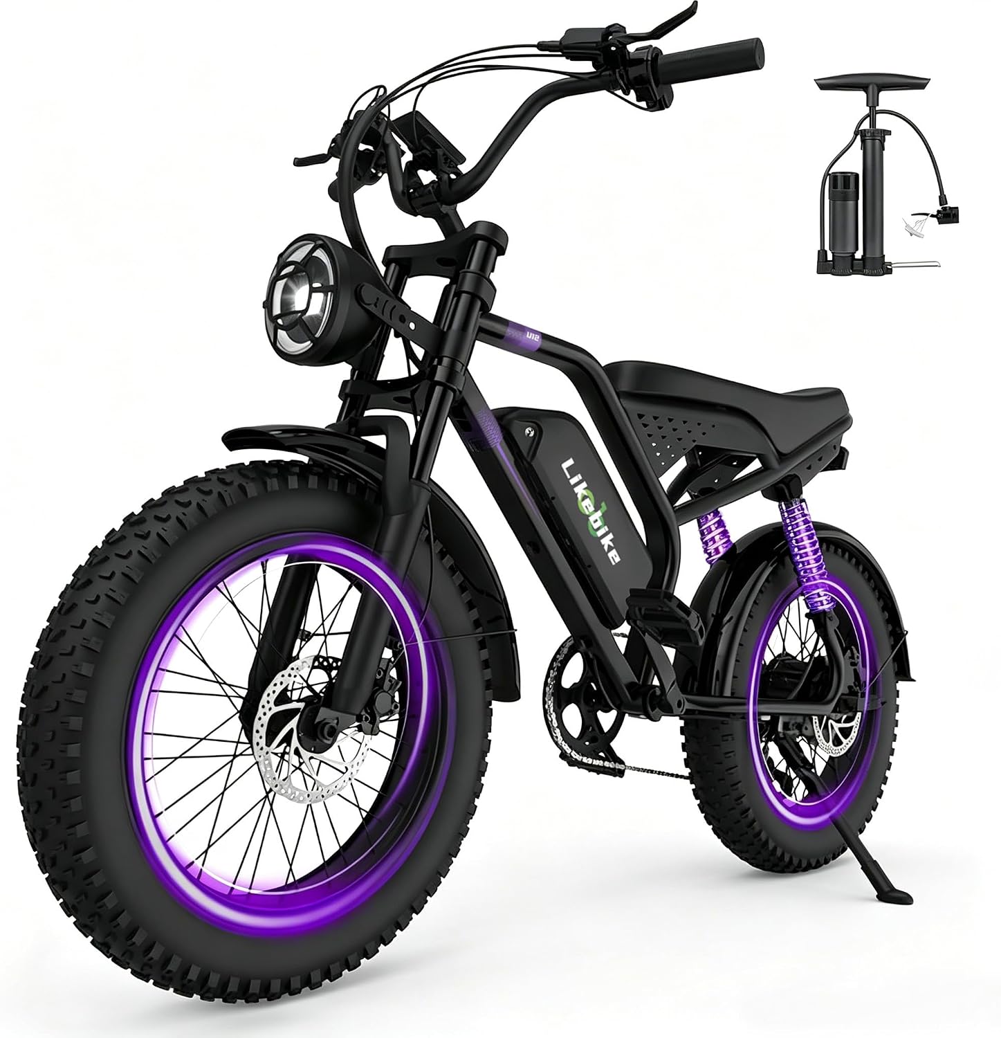 Likebike U12 Electric Bike for Adults 1500W Peak, 80/100 Miles - B0FXWC82PY