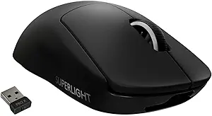Logitech G PRO X Superlight Wireless Gaming Mouse - Black - B087LXCTFJ