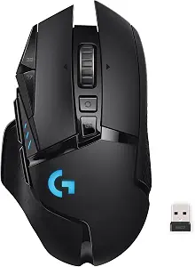 Logitech G502 Lightspeed Wireless Gaming Mouse - Black - B07L4BM851