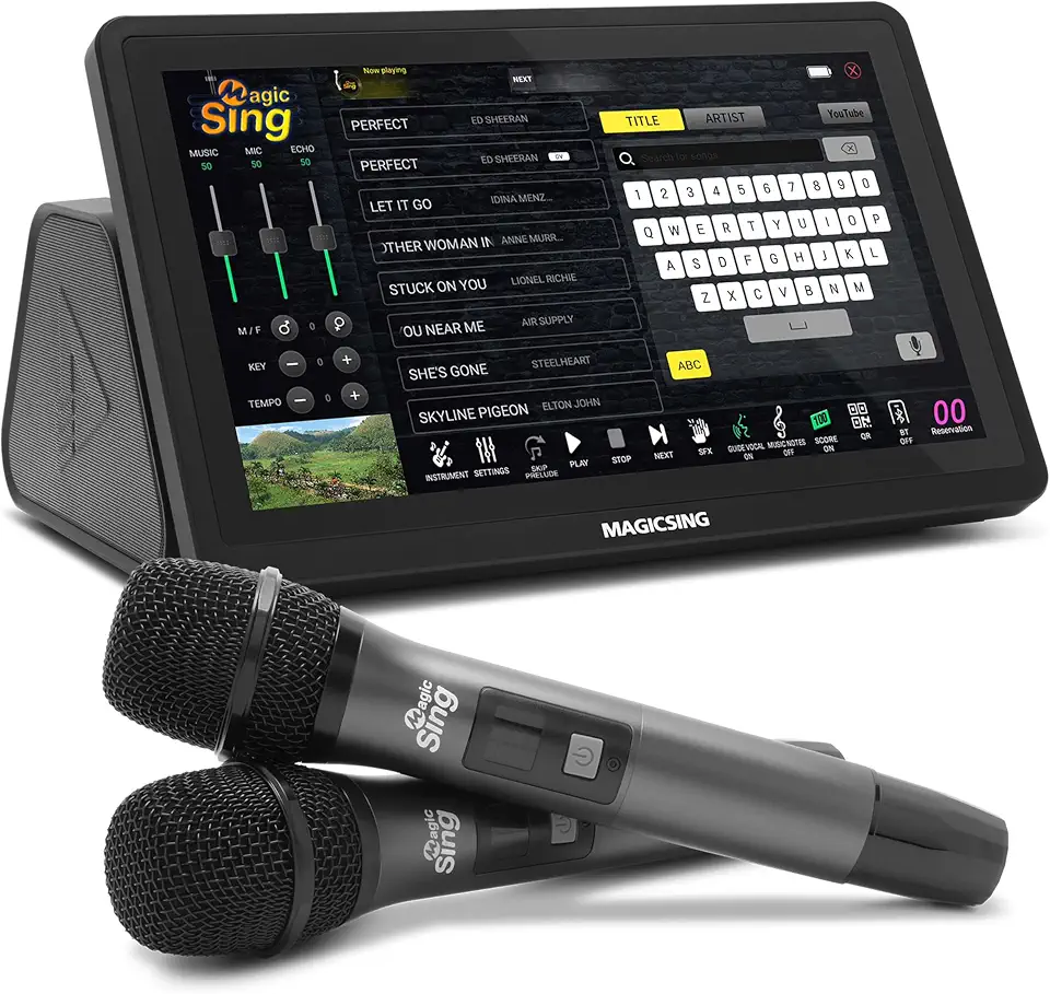 Magic Sing 2026 New All-in-One Magicsing Karaoke ATK1000 Germany + English – Wireless Mic, Free - B0DMV57YQQ