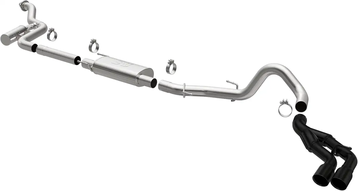 MagnaFlow Performance Cat-Back Exhaust System Kit 19681 | SPEQ Series, Dual Same Side Behind Driver - B0D7RB86TH
