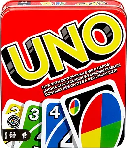 Mattel Games UNO Card Game, Ages 7+, 2-10 Players - B07P6MZPK3