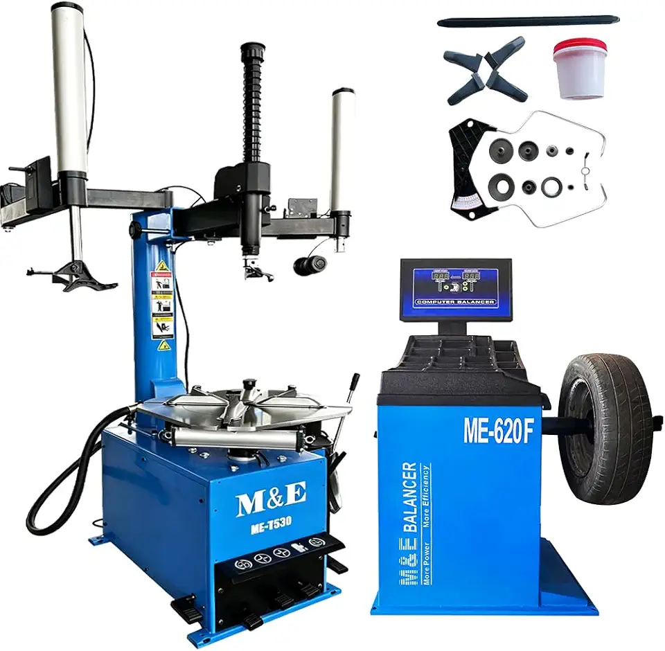 ME-T530Z & ME-B620F Tire Changer and Wheel Balancer Combo - B0GWD43D6N