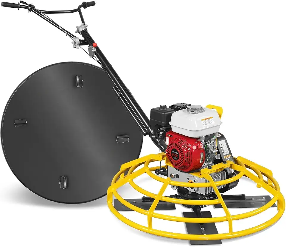 MechMaxx Honda GX160 36 in Walk-Behind Concrete Power Trowel with Blades and Float Pan, PT36H - B0H6XFKWRY
