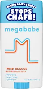 Megababe Thigh Rescue Anti-Chafe Stick | Prevents Skin Chafe & Irritation | Thighs, arms, Bra-Lines - B07CZWYY4H