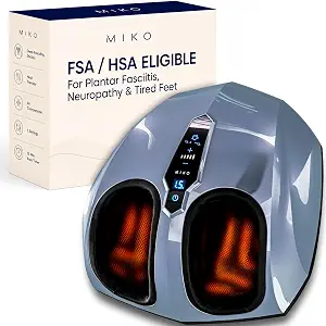 MIKO Shiatsu Foot Massager with Heat for Neuropathy & Plantar Fasciitis - B01H5QZ5X8