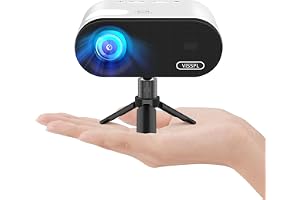 Mini Projector with WiFi and Bluetooth, VISSPL FHD 1080P Projector, Portable Outdoor Projector with Tripod, - B0H7QXC57G