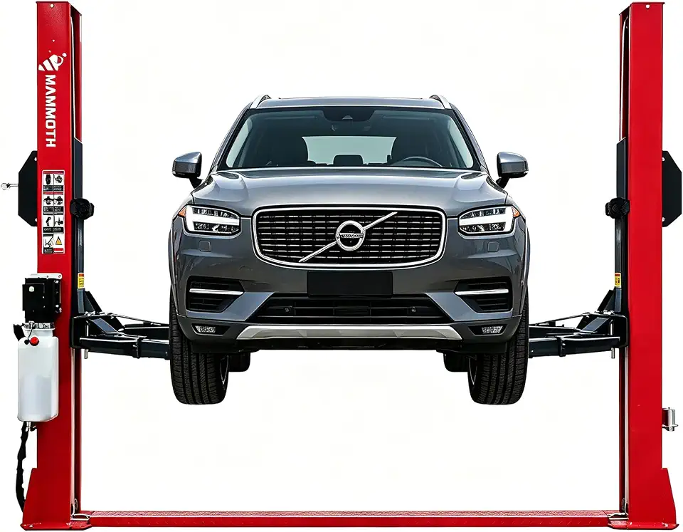 MJ-2Z-45AS 2 Post car Lift, 12000lbs Capacity 220V Copper Motor with Single Point Lock Release - B0GXP6M8NP