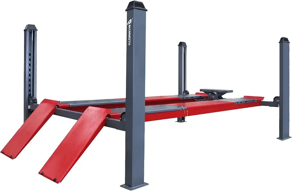MJ-4Z-40B 11000LBS 4 Post Lift – Heavy Duty Car Lift with 7000LBS Rolling Jack, Copper - B0GY49MP4S