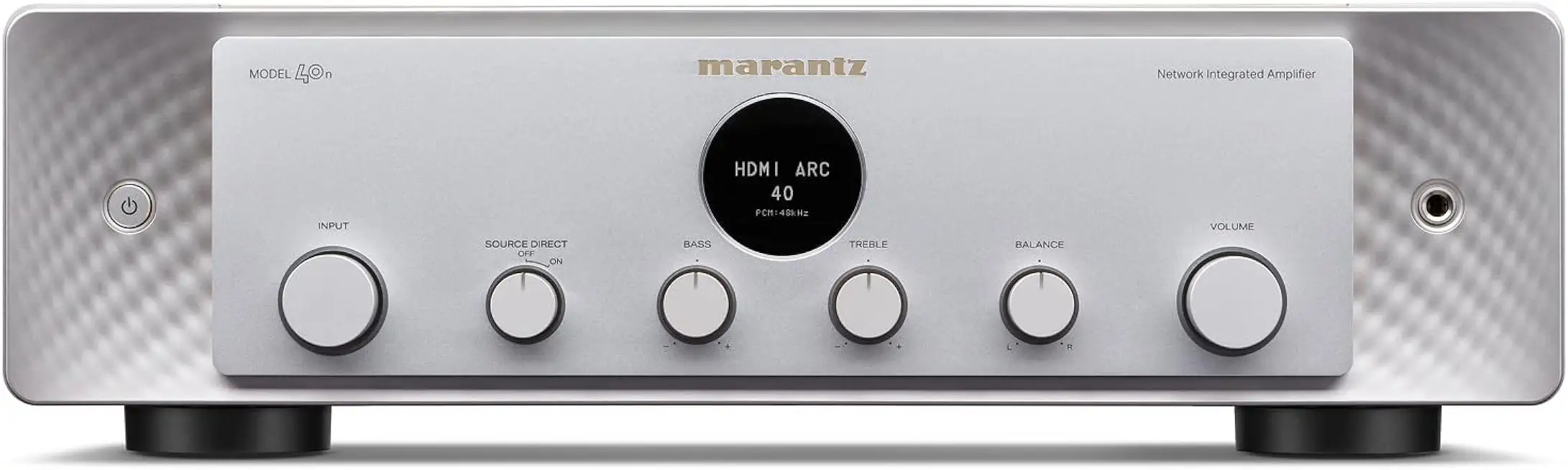 Model 40n (Silver Gold) 70 W Premium Integrated Stereo Amplifier Powered by HEOS™ with HDMI - B09VQQ7KK1