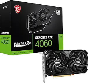 msi Gaming GeForce RTX 4060 8GB GDRR6 Extreme Clock: 2505 MHz 128-Bit HDMI/DP Nvlink TORX - B0C8BPW1SP