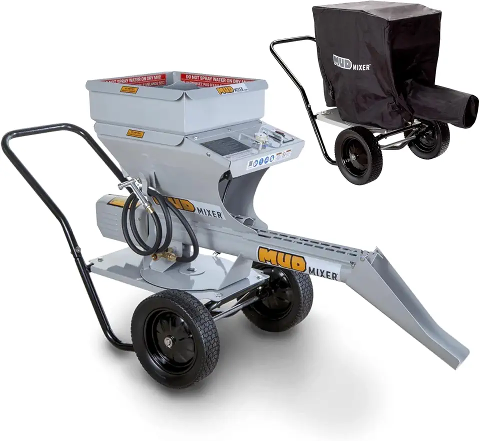 MudMixer Evolution Ultimate Bundle with Hopper Extension, Chute Extension and All-Weather Cover, Processes 45+ 80lb - B0H1SXWPCF
