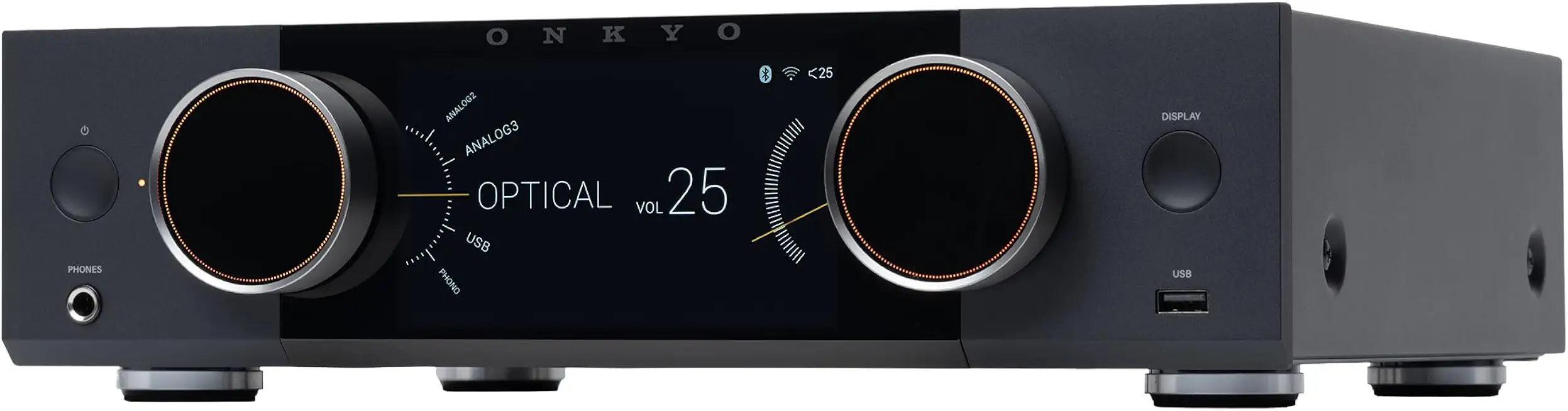 Muse Y-50 Network Streamer & Integrated High-Power Amplifier - Black - B0GYQ7MM5D