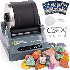 National Geographic Hobby Rock Tumbler Kit for Kids and Adults Ages 8+ - B01LQCIL88